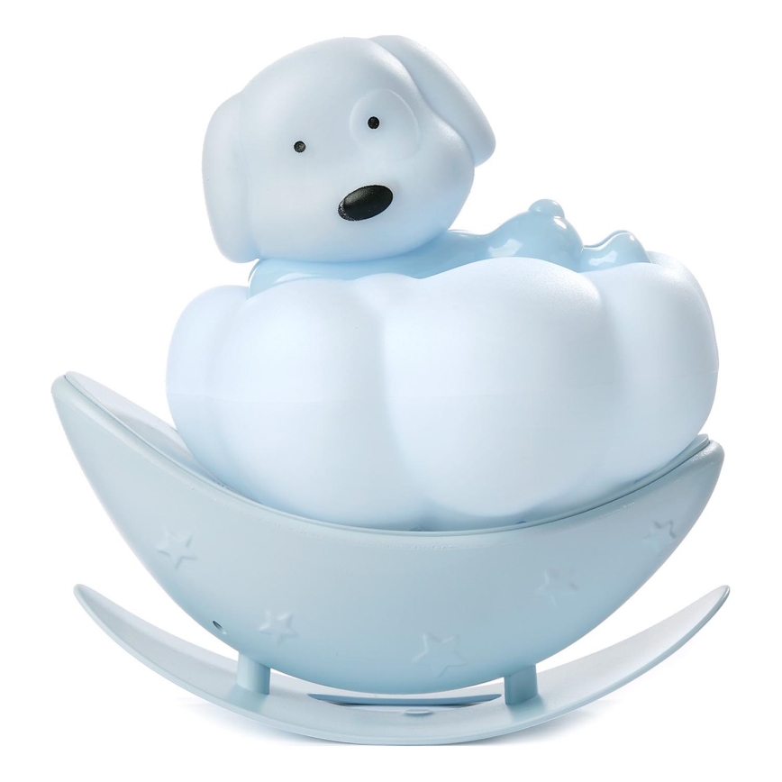 ONLI - LED Nabíjateľné detské nočné svetlo NUVOLINA LED/2,5W/5V 300 mAh pes/modrá