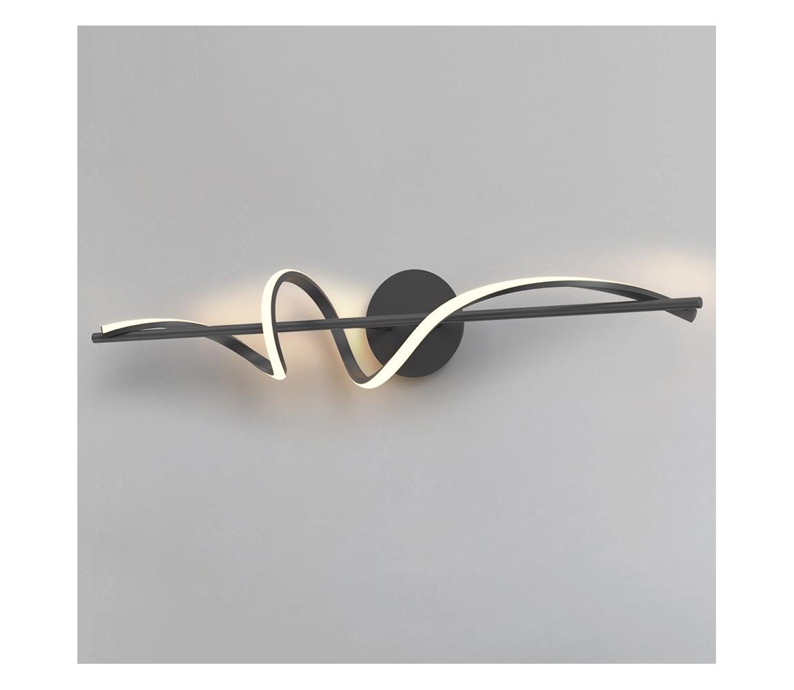 ONLI - LED Nástenné svietidlo TWIST LED/25W/230V 4000K čierna 5061/APGN
