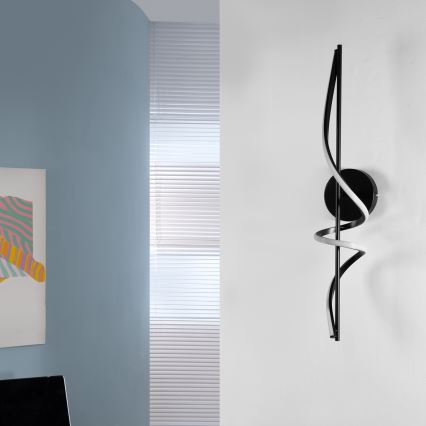 ONLI - LED Nástenné svietidlo TWIST LED/25W/230V 4000K čierna