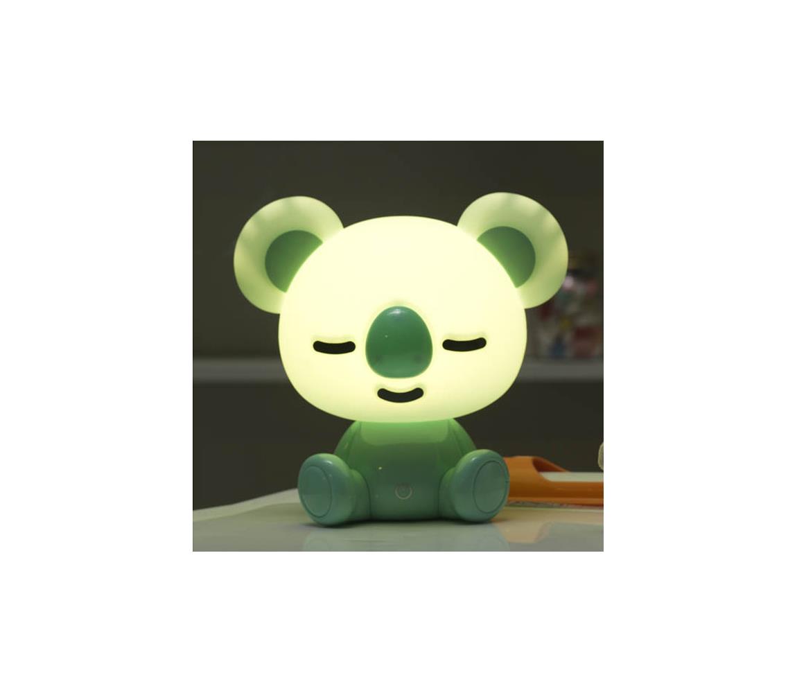 ONLI - LED stmievateľná detská nočná lampička PUPPIES LED/3W/230V 20 cm koala/zelená 072/LV