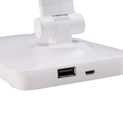 ONLI - LED Stmievateľná dotyková stolná lampa s USB portem DESKI LED/7W/230V 4000K biela