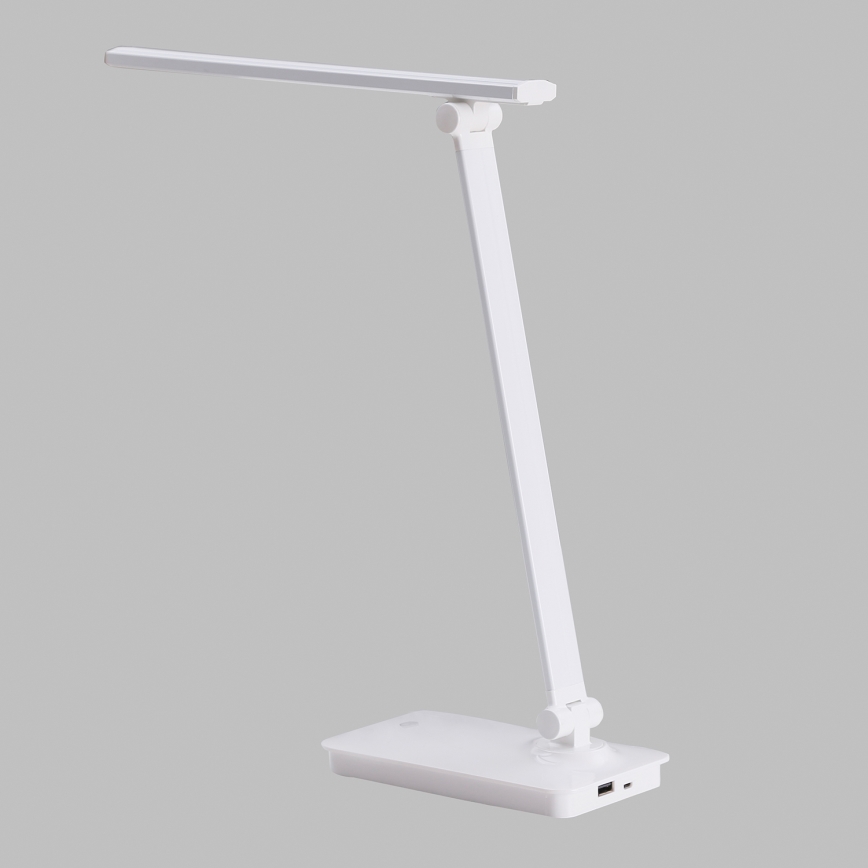 ONLI - LED Stmievateľná dotyková stolná lampa s USB portem DESKI LED/7W/230V 4000K biela