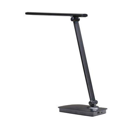 ONLI - LED Stmievateľná stolná lampa s USB portom DESKI LED/7W/230V 4000K čierna