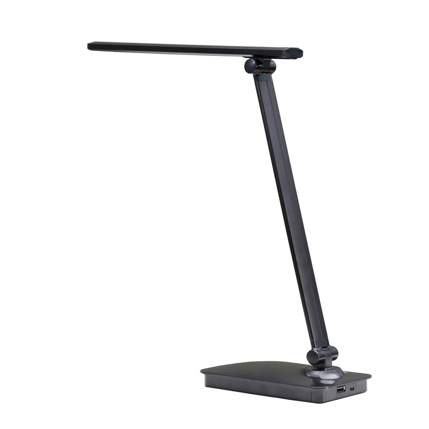 ONLI - LED Stmievateľná stolná lampa s USB portom DESKI LED/7W/230V 4000K čierna