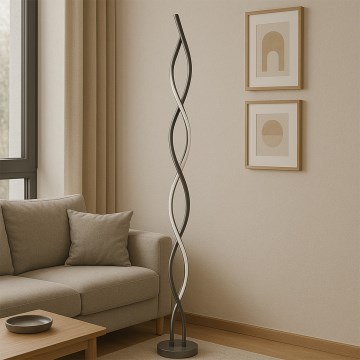 ONLI - LED Stojacia lampa DNA LED/24W/230V 4000K strieborná