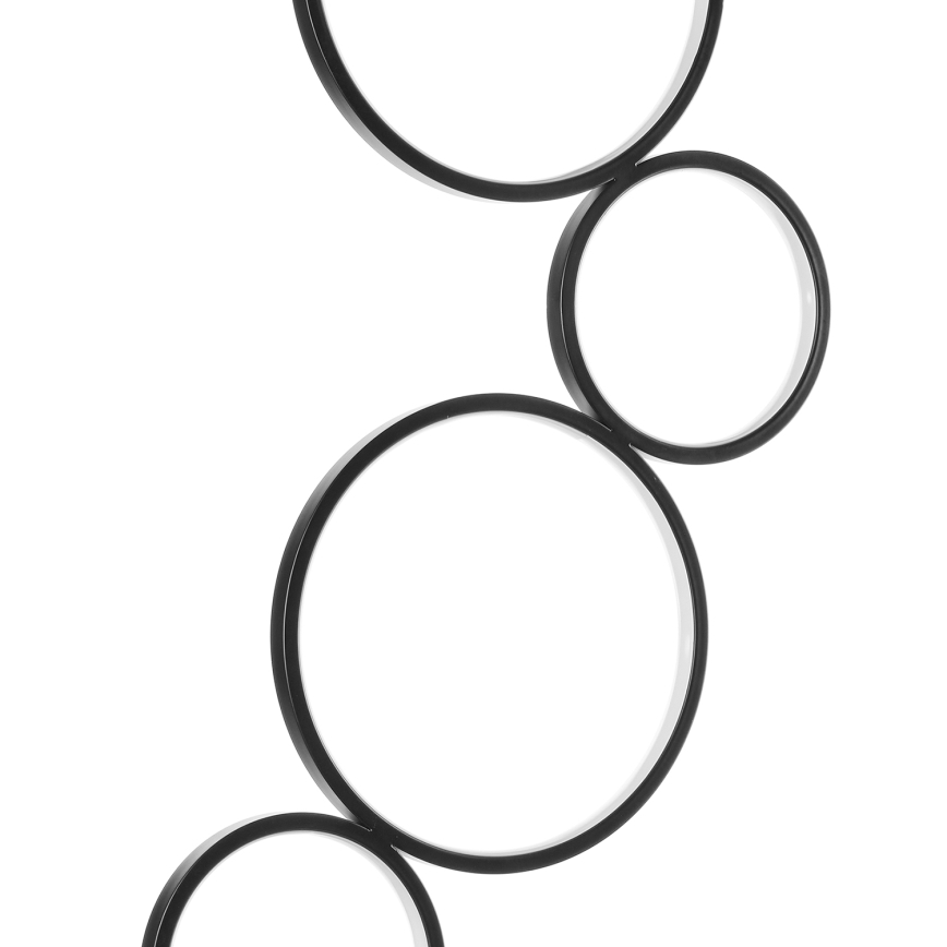 ONLI - LED stojacia lampa RINGS LED/58W/230V 4000K čierna