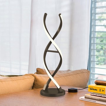 ONLI - LED Stolná lampa DNA LED/12W/230V 4000K 48,5 cm strieborná