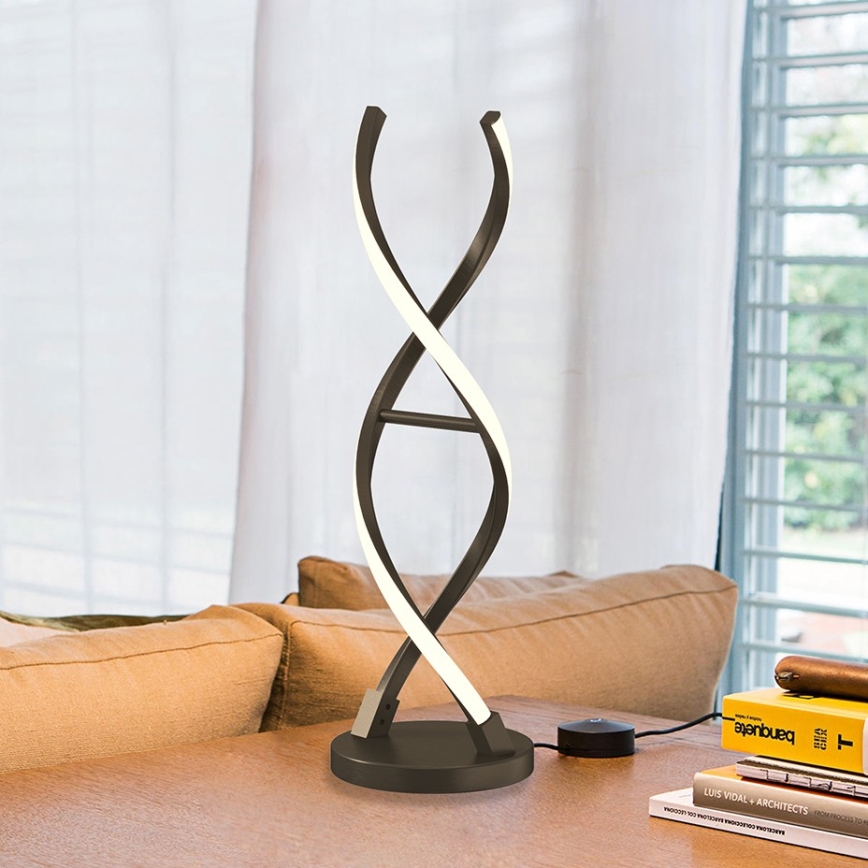 ONLI - LED Stolná lampa DNA LED/12W/230V 4000K 48,5 cm strieborná