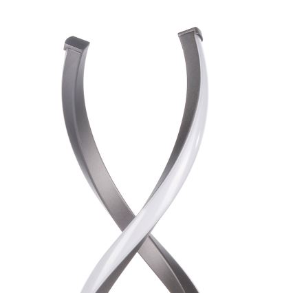 ONLI - LED Stolná lampa DNA LED/12W/230V 4000K 48,5 cm strieborná