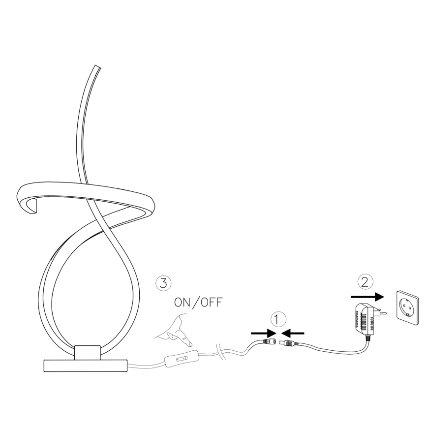 ONLI - LED Stolná lampa KIRA LED/10W/230V 4000K 28 cm zlatá
