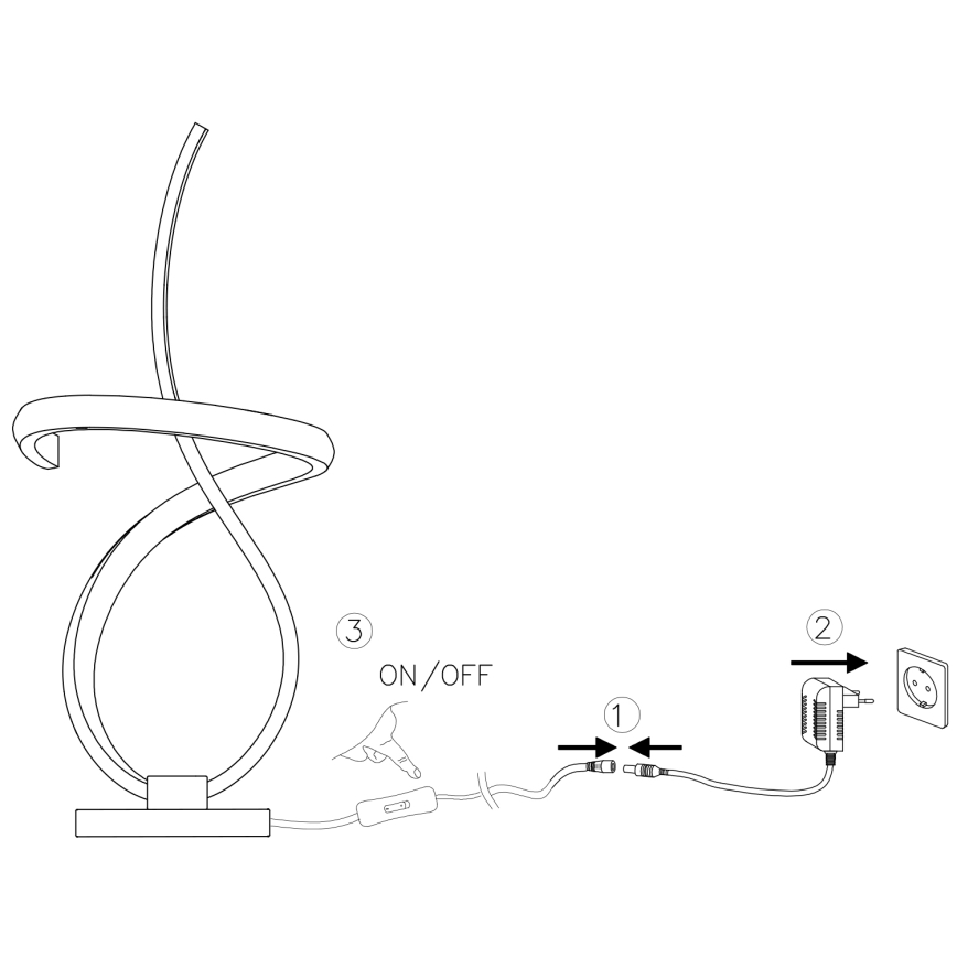 ONLI - LED Stolná lampa KIRA LED/12W/230V 4000K 38,5 cm zlatá