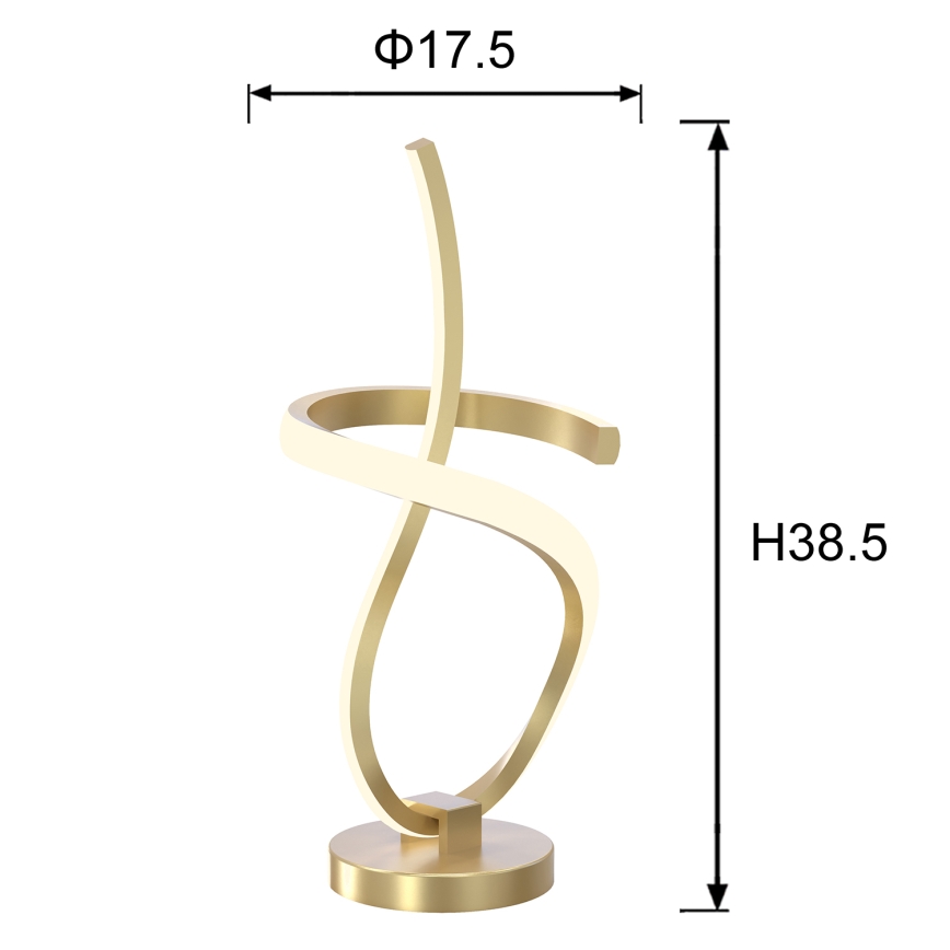 ONLI - LED Stolná lampa KIRA LED/12W/230V 4000K 38,5 cm zlatá