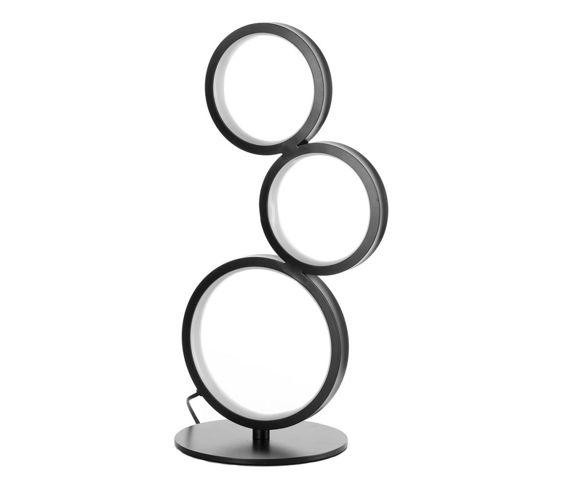 ONLI - LED stolná lampa RINGS LED/17W/230V 4000K 37 cm čierna 5045/LNF