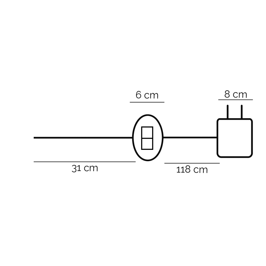 ONLI - LED Stolná lampa TWIST LED/16W/230V 4000K 81 cm čierna