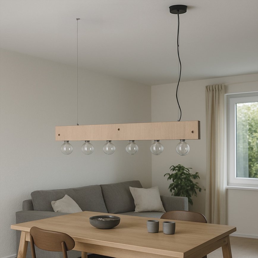 ONLI - Luster na lanku ARGO 6xE27/22W/230V béžová