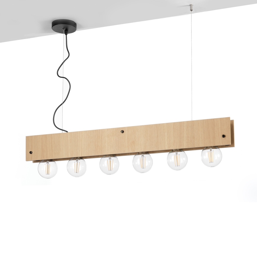 ONLI - Luster na lanku ARGO 6xE27/22W/230V béžová