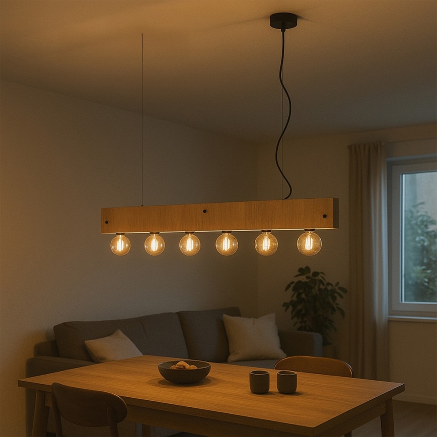 ONLI - Luster na lanku ARGO 6xE27/22W/230V béžová