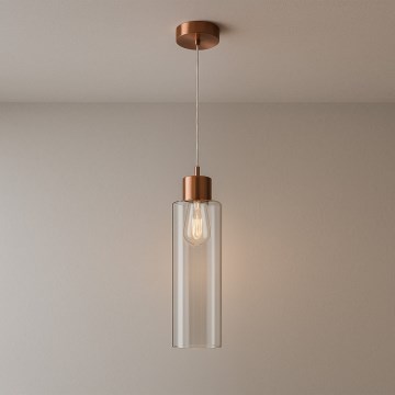 ONLI - Luster na lanku DODO 1xE27/22W/230V medená