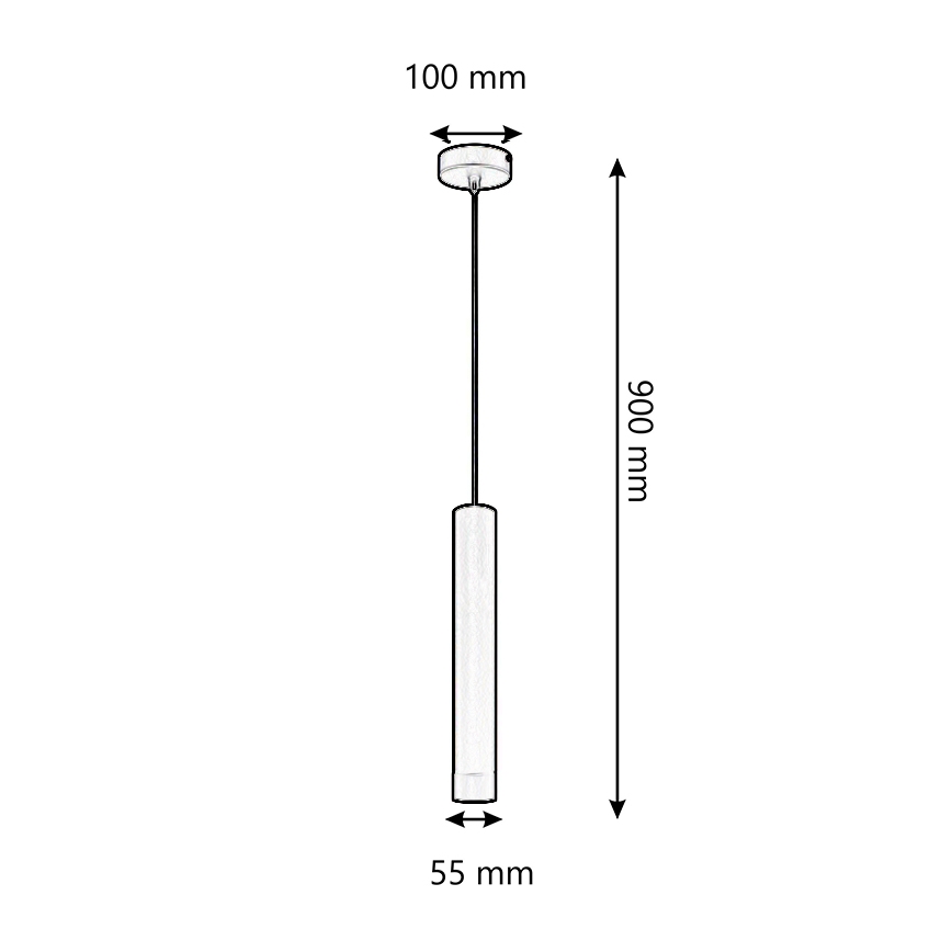 ONLI - Luster na lanku DORA 1xE27/15W/230V čierna