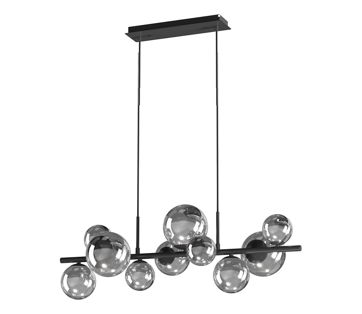 ONLI - Luster na lanku PALOMA 10xG9/3W/230V čierna/dymová 5084/SN