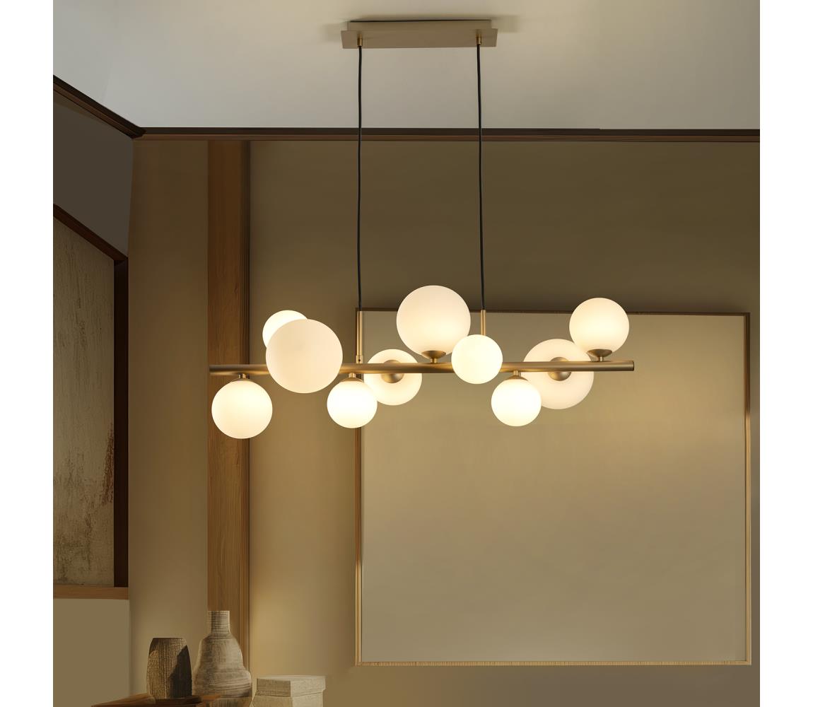 ONLI - Luster na lanku PALOMA 10xG9/3W/230V zlatý 5084/SORO