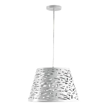 ONLI - Luster na lanku RICKY 1xE27/15W/230V pr. 40 cm biela
