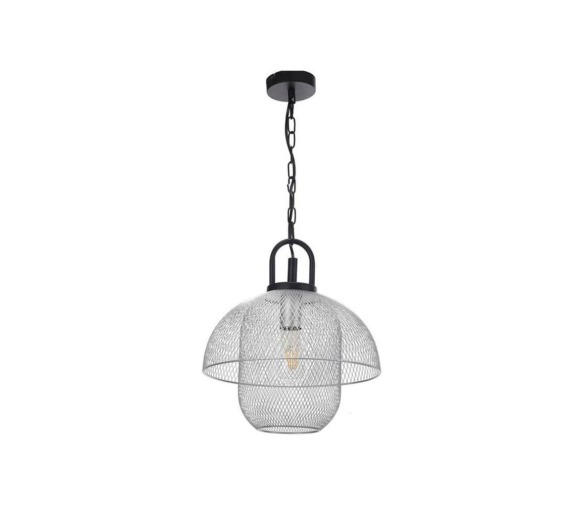 ONLI ONLI - Luster na lanku ZAIR 1xE27/22W/230V čierna/strieborná