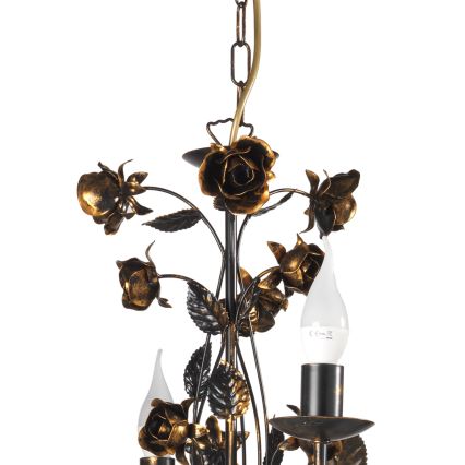 ONLI - Luster na reťazi CAROLINA 6xE14/6W/230V bronzový