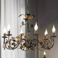 ONLI - Luster na reťazi COLLANA 6xE14/6W/230V bronzová/zlatá