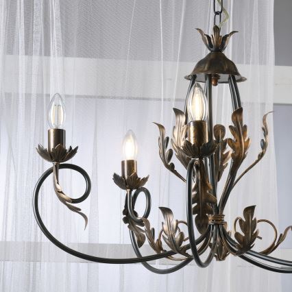 ONLI - Luster na reťazi GRETEL 5xE14/6W/230V