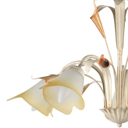 ONLI - Luster na reťazi LUCREZIA 5xE14/6W/230V krémová