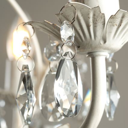 ONLI - Luster na reťazi TERESA 3xE14/6W/230V biely