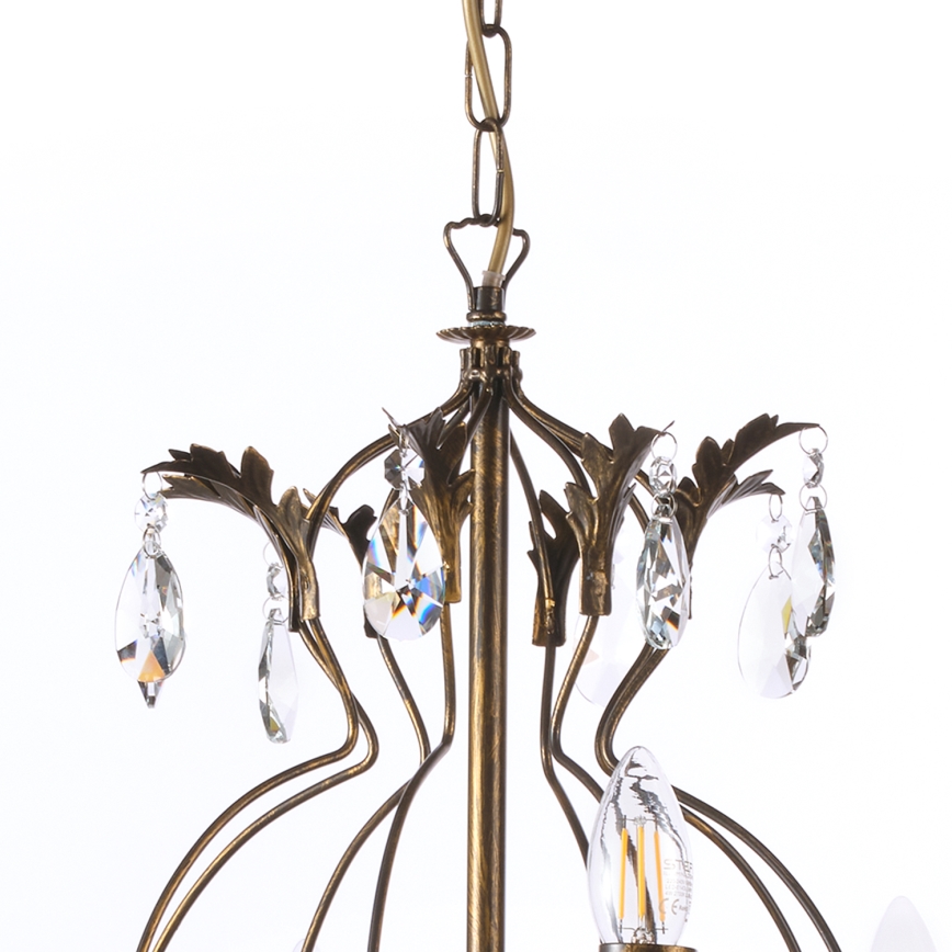 ONLI - Luster na reťazi TERESA 8xE14/6W/230V bronzová