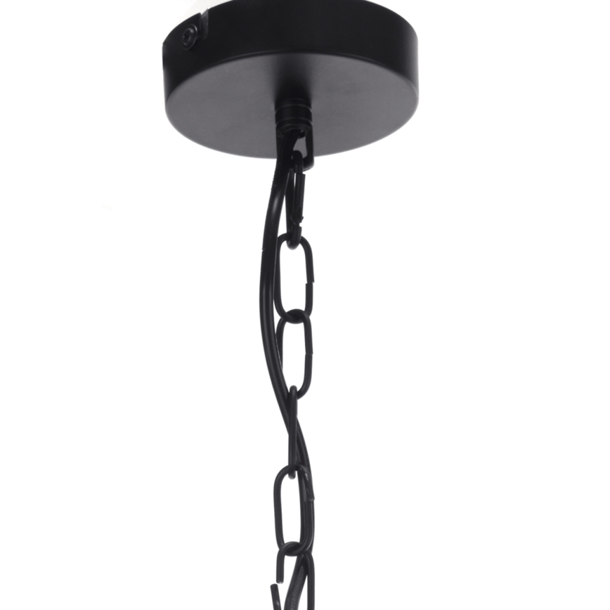 ONLI - Luster na reťazi ZAIR 1xE27/22W/230V čierna/strieborná