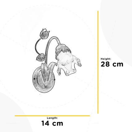 ONLI - Nástenné svietidlo ARIANNA 1xE14/6W/230V