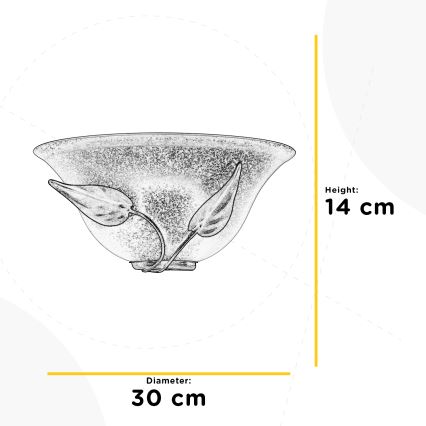 ONLI - Nástenné svietidlo MIRA 1xE27/22W/230V