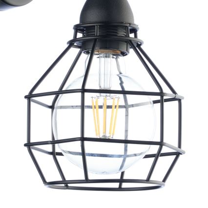 ONLI - Nástenné svietidlo SPIDER 1xE27/15W/230V čierna