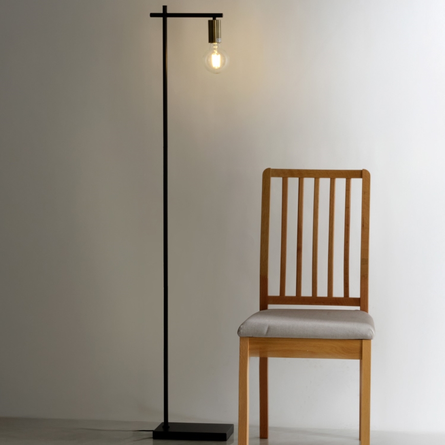 ONLI - Stojacia lampa CROSS 1xE27/22W/230V čierna/mosadz