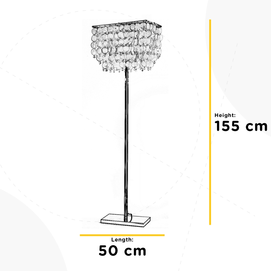 ONLI - Stojacia lampa MAKANI 4xE14/6W/230V
