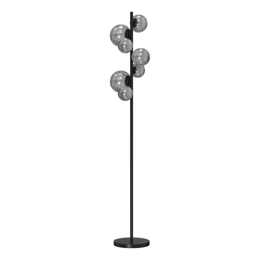 ONLI - Stojacia lampa PALOMA 7xG9/10W/230V čierna/dymová