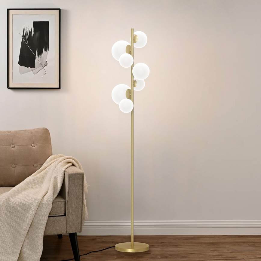 ONLI - Stojacia lampa PALOMA 7xG9/10W/230V zlatá