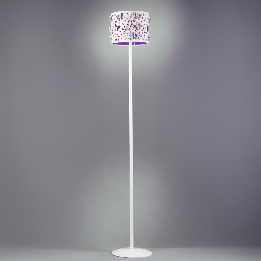 ONLI - Stojacia lampa TITILLA 1xE27/22W/230V fialová/biela