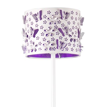 ONLI - Stojacia lampa TITILLA 1xE27/22W/230V fialová/biela