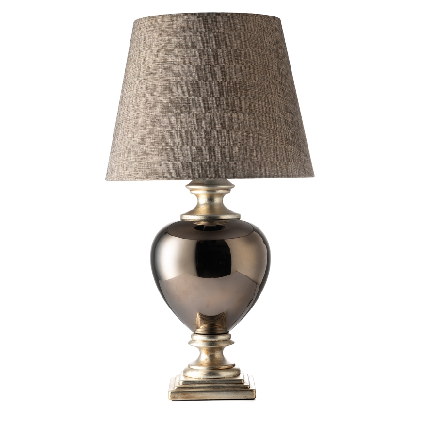 ONLI - Stolná lampa AMADEUS 1xE27/15W/230V sivá