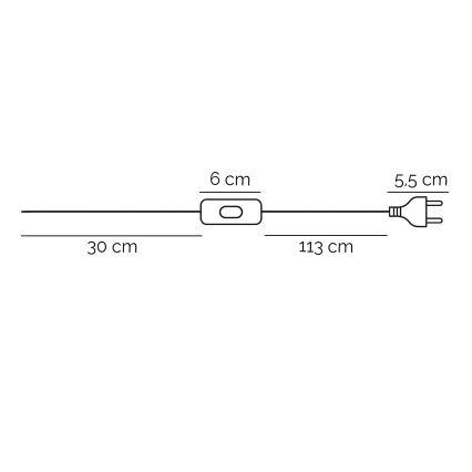 ONLI - Stolná lampa AMADEUS 1xE27/15W/230V sivá