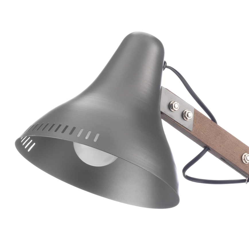 ONLI - Stolná lampa ARCHITETTO 1xE27/22W/230V 62 cm šedá/hnedá