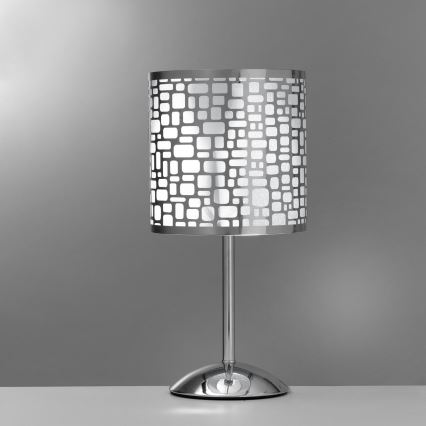 ONLI - Stolná lampa BRUCE 1xE27/15W/230V 40 cm matný chróm