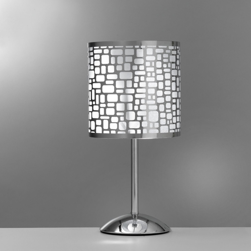 ONLI - Stolná lampa BRUCE 1xE27/15W/230V 40 cm matný chróm