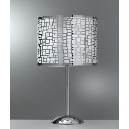 ONLI - Stolná lampa BRUCE 1xE27/15W/230V 52 cm matný chróm