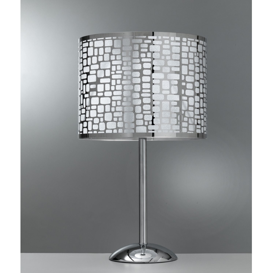 ONLI - Stolná lampa BRUCE 1xE27/15W/230V 52 cm matný chróm